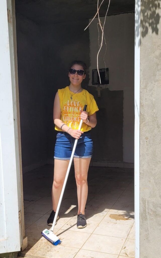 Mary Mondloch at a mission trip to Puerto Rico in summer 2023.
