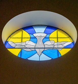 Holy Spirit dove. Novena Saint of the Day is St. Christopher